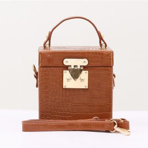 El Estilo De Vida De Moda Box Bag (Brown)